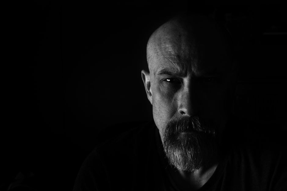 Black and white portrait